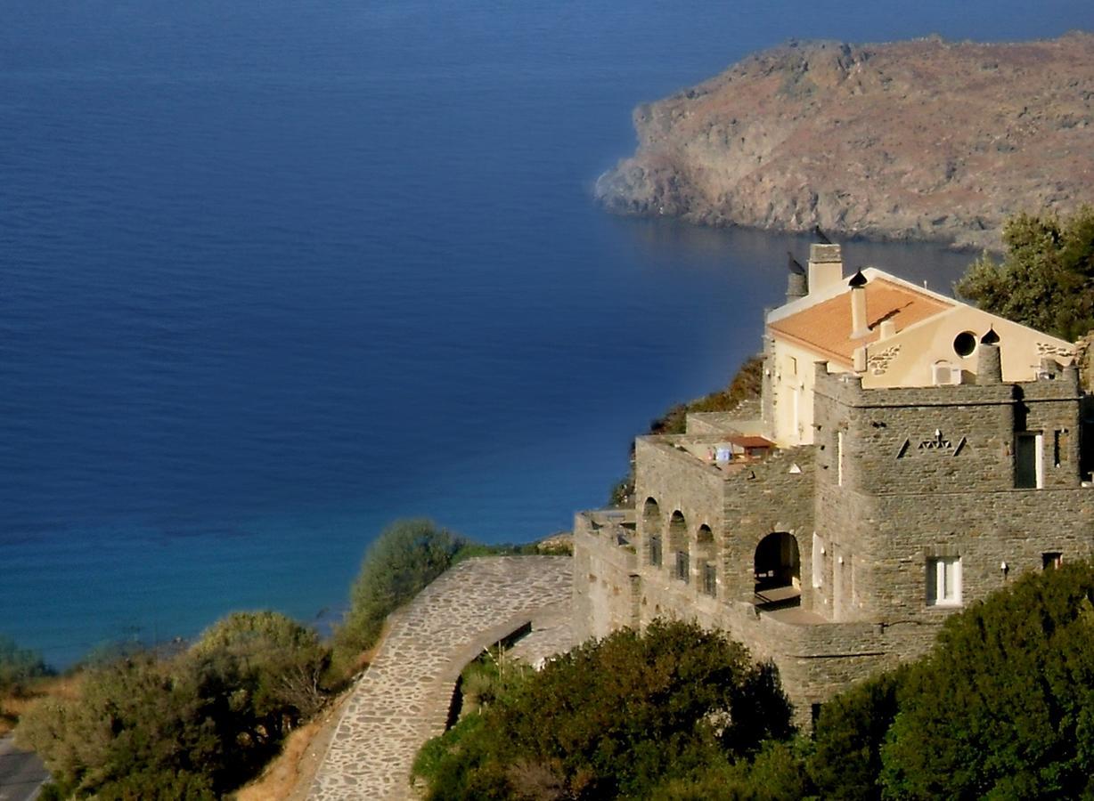 Апарт отель Aegean Castle Andros - Adults Only Agia Eleousa Экстерьер фото